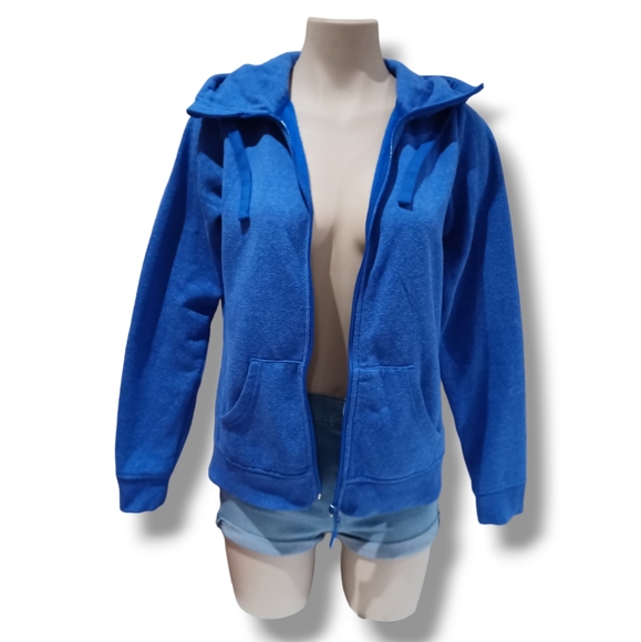 Mondetta Women's Royal Heather Fleece Full Zip Hoodie - Picture 11 of 16